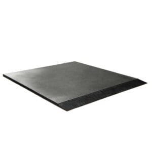 Rubber run-on profile black 20mm
