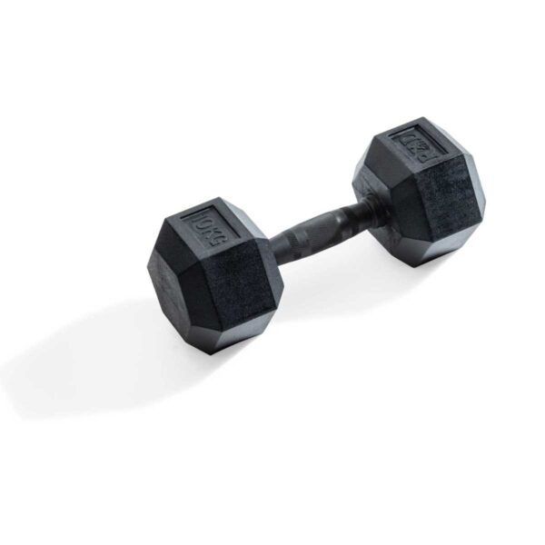 Hexagonal dumbbell 10kg Black