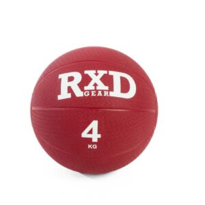 Rubber medicine ball 4kg red