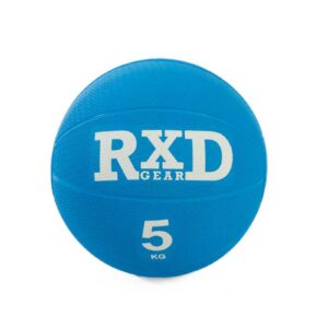 Rubber medicine ball 5kg blue